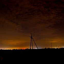 Zorza polarna nad Rozdrażewem - 07.10.2015