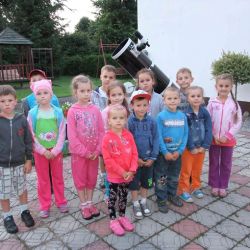 Obserwacje astronomiczne w Przedszkolu w Nowej Wsi - 28.06.2013