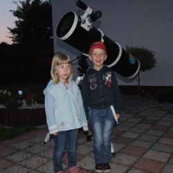 Obserwacje astronomiczne w Przedszkolu w Nowej Wsi - 28.06.2013