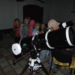 Obserwacje astronomiczne w Przedszkolu w Nowej Wsi - 28.06.2013