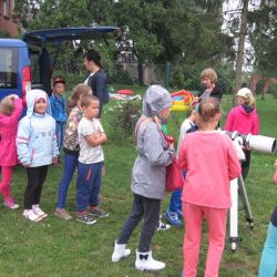 Spotkanie z astronomią w Szkole Podstawowej w Dzielicach - 25.07.2014