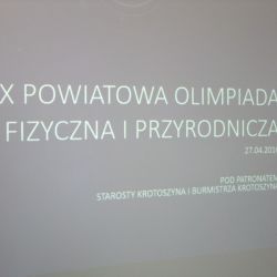 Zakończenie IX Powiatowej Olimpiady Fizycznej i Przyrodniczej - 27.04.2016