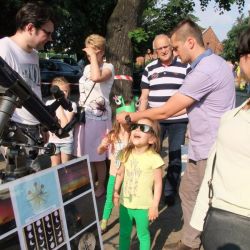 Obserwacje powierzchni Słońca - festyn w Krotoszynie - 04.06.2016