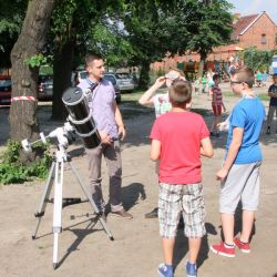 Obserwacje powierzchni Słońca - festyn w Krotoszynie - 04.06.2016