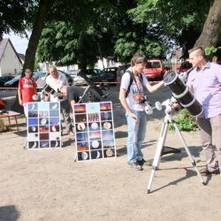 Obserwacje powierzchni Słońca - festyn w Krotoszynie - 04.06.2016