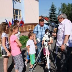 Obserwacje powierzchni Słońca - festyn w Rozdrażewie 05.06.2016