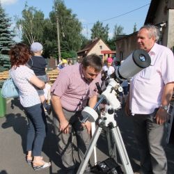 Obserwacje powierzchni Słońca - festyn w Rozdrażewie 05.06.2016