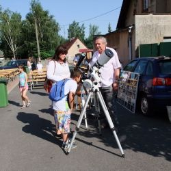 Obserwacje powierzchni Słońca - festyn w Rozdrażewie 05.06.2016