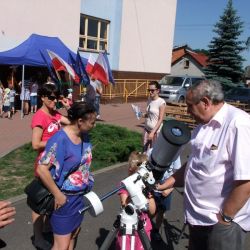 Obserwacje powierzchni Słońca - festyn w Rozdrażewie 05.06.2016