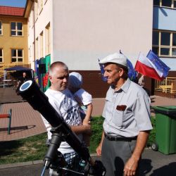 Obserwacje powierzchni Słońca - festyn w Rozdrażewie 05.06.2016