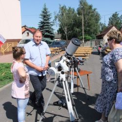 Obserwacje powierzchni Słońca - festyn w Rozdrażewie 05.06.2016