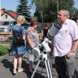 Obserwacje powierzchni Słońca - festyn w Rozdrażewie 05.06.2016