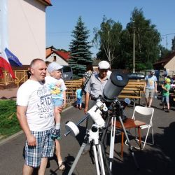 Obserwacje powierzchni Słońca - festyn w Rozdrażewie 05.06.2016