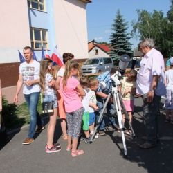 Obserwacje powierzchni Słońca - festyn w Rozdrażewie 05.06.2016