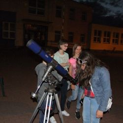 Spotkanie astronomiczne z uczniami ZSP w Rozdrażewie - 26.05.2017