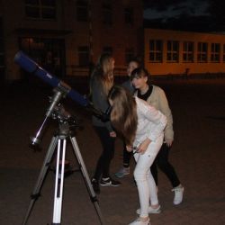 Spotkanie astronomiczne z uczniami ZSP w Rozdrażewie - 26.05.2017