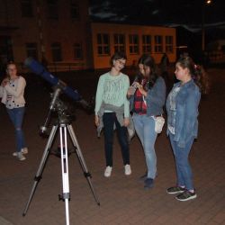 Spotkanie astronomiczne z uczniami ZSP w Rozdrażewie - 26.05.2017