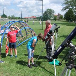 Obserwacje astronomiczne podczas festynu szkolnego w Nowej Wsi - 18.06.2017