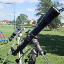 Obserwacje astronomiczne podczas festynu szkolnego w Nowej Wsi - 18.06.2017