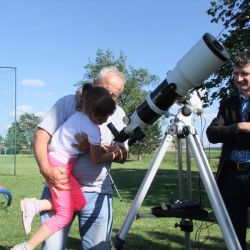 Obserwacje astronomiczne podczas festynu szkolnego w Nowej Wsi - 18.06.2017