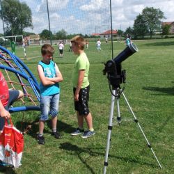 Obserwacje astronomiczne podczas festynu szkolnego w Nowej Wsi - 18.06.2017