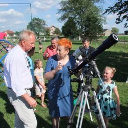 Obserwacje astronomiczne podczas festynu szkolnego w Nowej Wsi - 18.06.2017