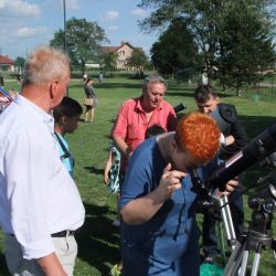 Obserwacje astronomiczne podczas festynu szkolnego w Nowej Wsi - 18.06.2017