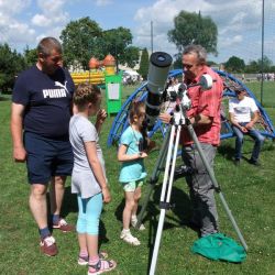 Obserwacje astronomiczne podczas festynu szkolnego w Nowej Wsi - 18.06.2017